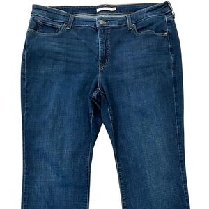 Levi's 414 Classic Straight Jeans Women's 20W 38x29 Blue Stretch Denim Mid Rise